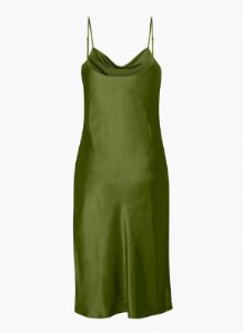 only cowlneck slip dress sold by Aritzia