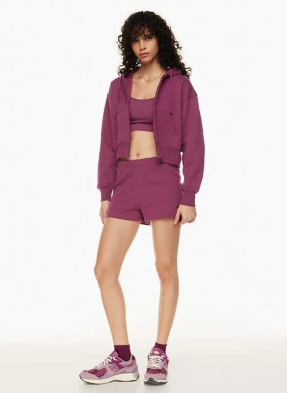 cozy fleece boyfriend boxy zip hoodie sold by Aritzia