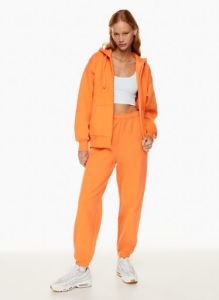 cozy fleece boyfriend zip hoodie sold by Aritzia
