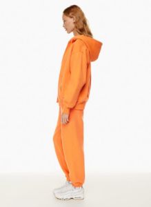 cozy fleece boyfriend zip hoodie sold by Aritzia
