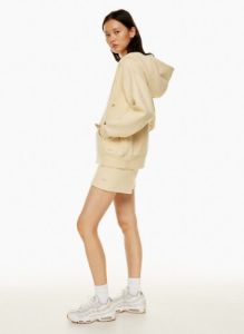 cozy fleece boyfriend zip hoodie sold by Aritzia