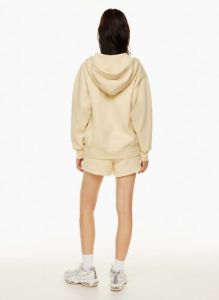 cozy fleece boyfriend zip hoodie sold by Aritzia