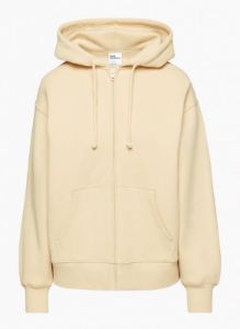 cozy fleece boyfriend zip hoodie sold by Aritzia