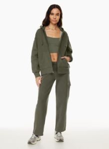 cozy fleece boyfriend zip hoodie sold by Aritzia