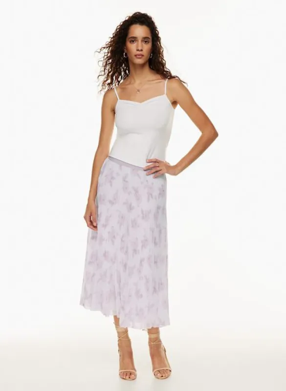 new twirl pleated skirt sold by Aritzia