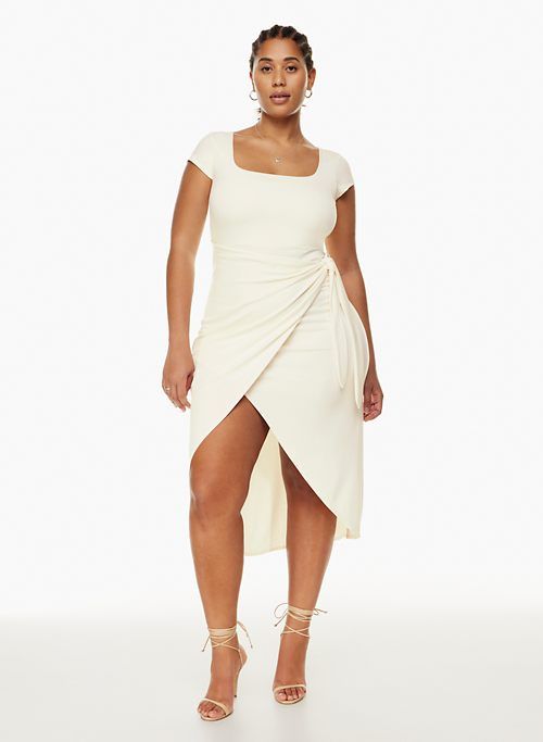 saturn shortsleeve midi dress sold by Aritzia