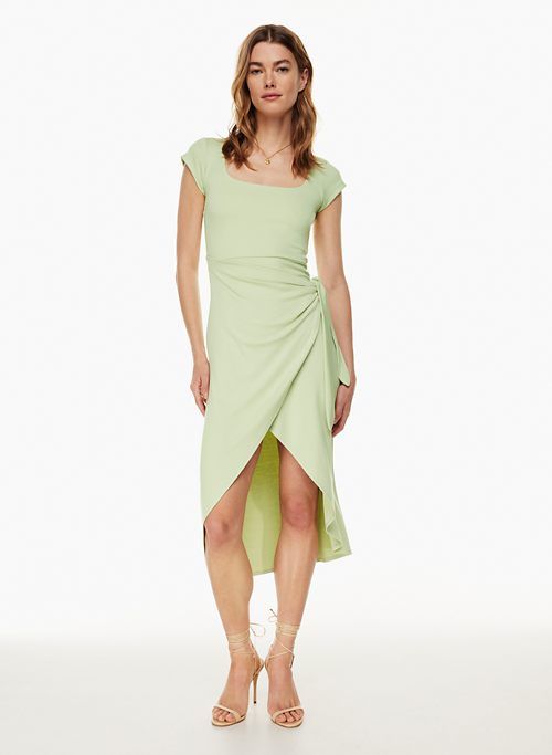 saturn shortsleeve midi dress sold by Aritzia