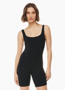 contour squareneck romper sold by Aritzia