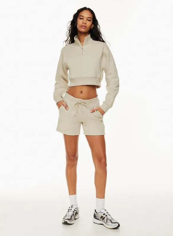 cozy fleece boyfriend 5 sweatshort sold by Aritzia