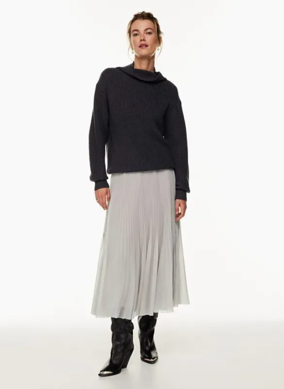 twirl midi skirt sold by Aritzia