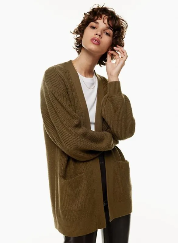 unwind cardigan sold by Aritzia