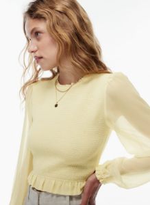 tempest blouse sold by Aritzia