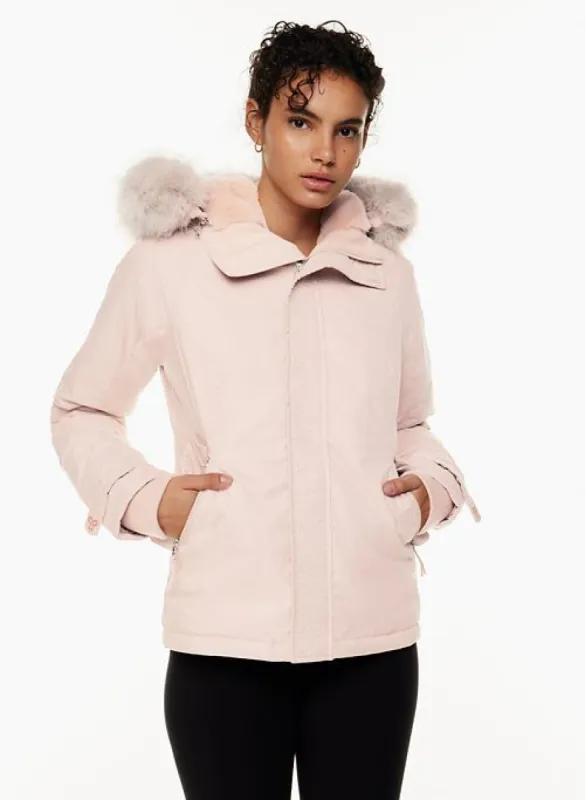 the summit parka short sold by Aritzia