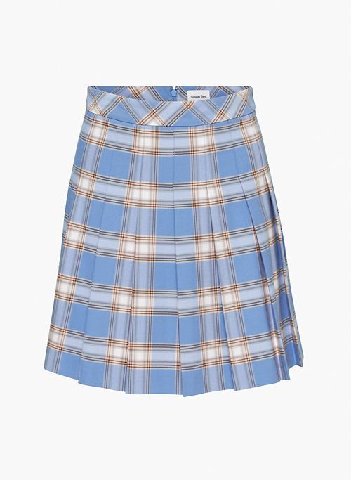 olive mini pleated skirt sold by Aritzia product image thumbnail 6