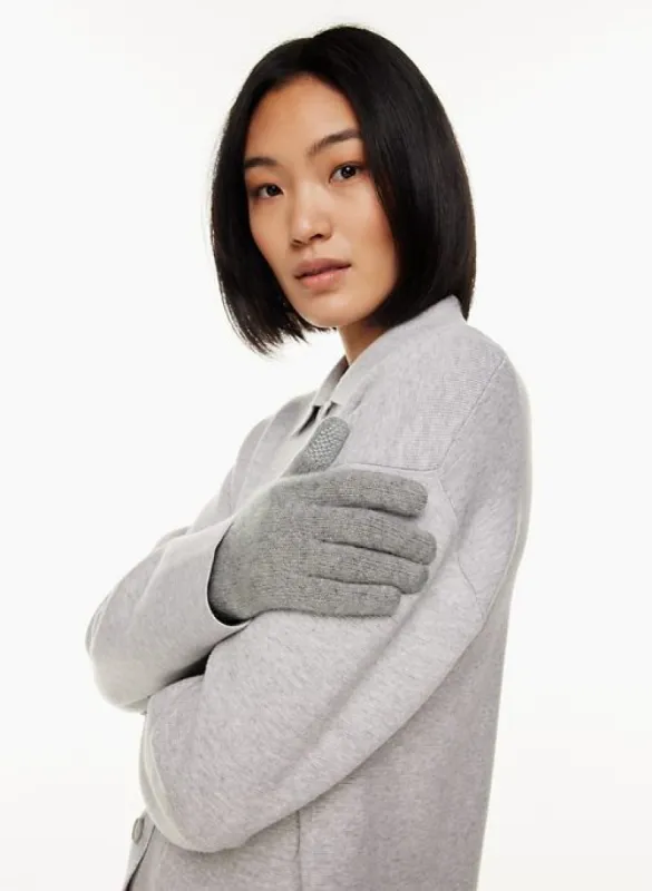 cuffed tech cashmere gloves sold by Aritzia