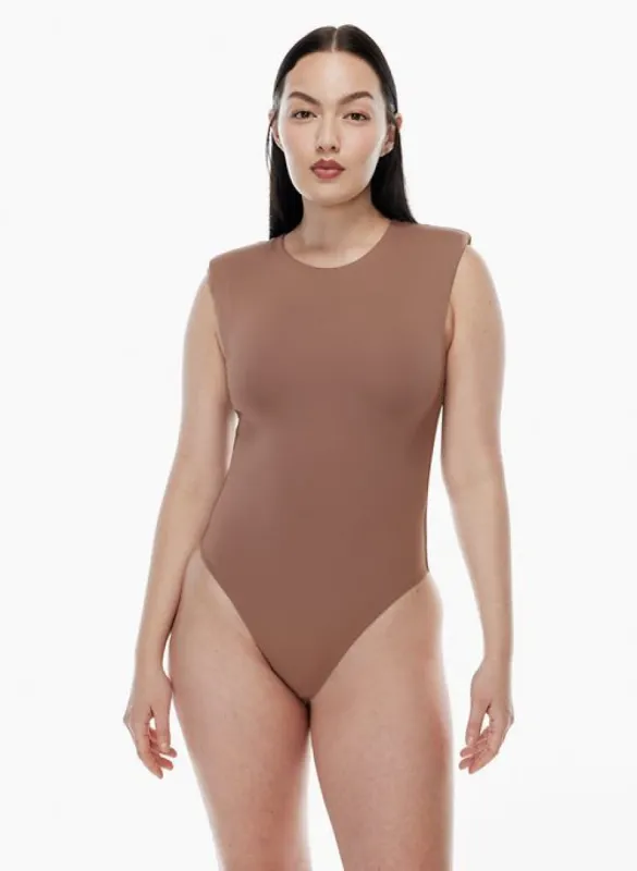 contour shoulder pad bodysuit sold by Aritzia