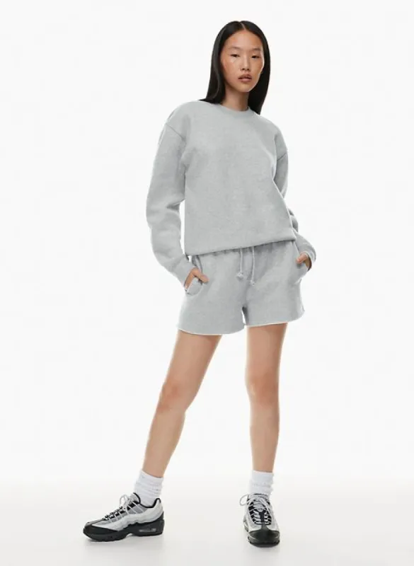 cozy fleece boyfriend 3 sweatshort sold by Aritzia