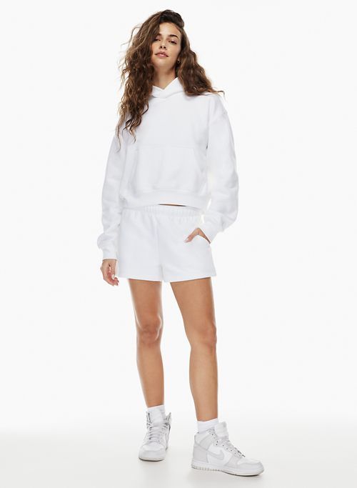 cozy fleece boyfriend basic 3 sweatshort sold by Aritzia