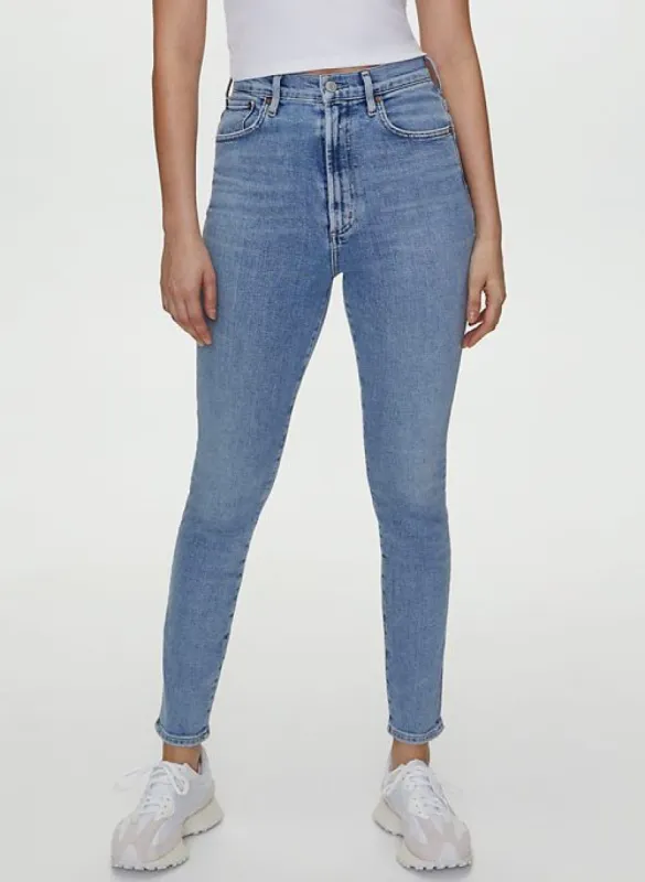pinch waist skinny jean sold by Aritzia