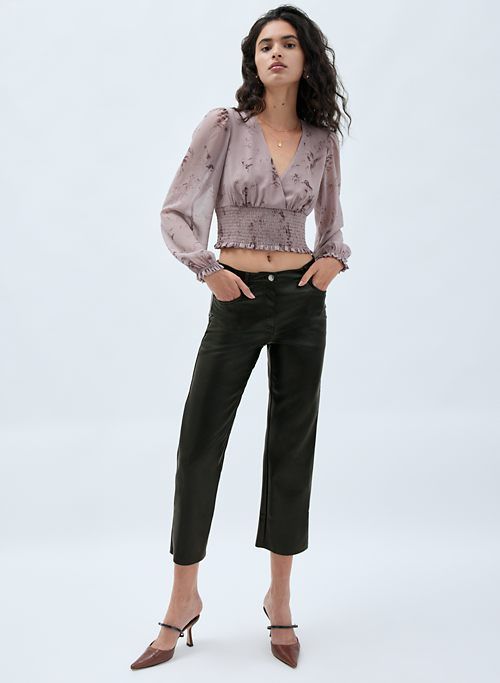 melina low rise pant sold by Aritzia