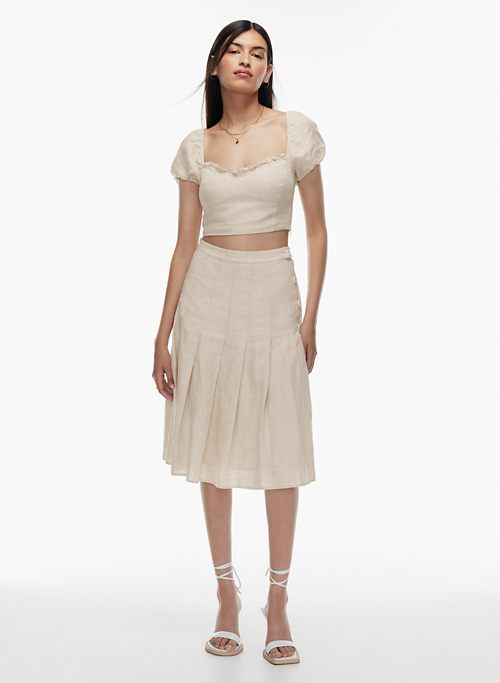 wander linen blouse sold by Aritzia product image thumbnail 2