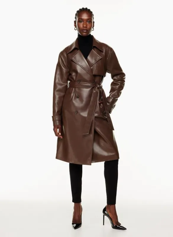 tabloid trench coat sold by Aritzia