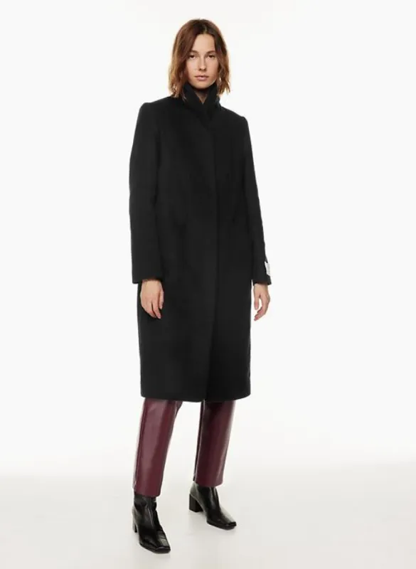 the cocoon long coat sold by Aritzia