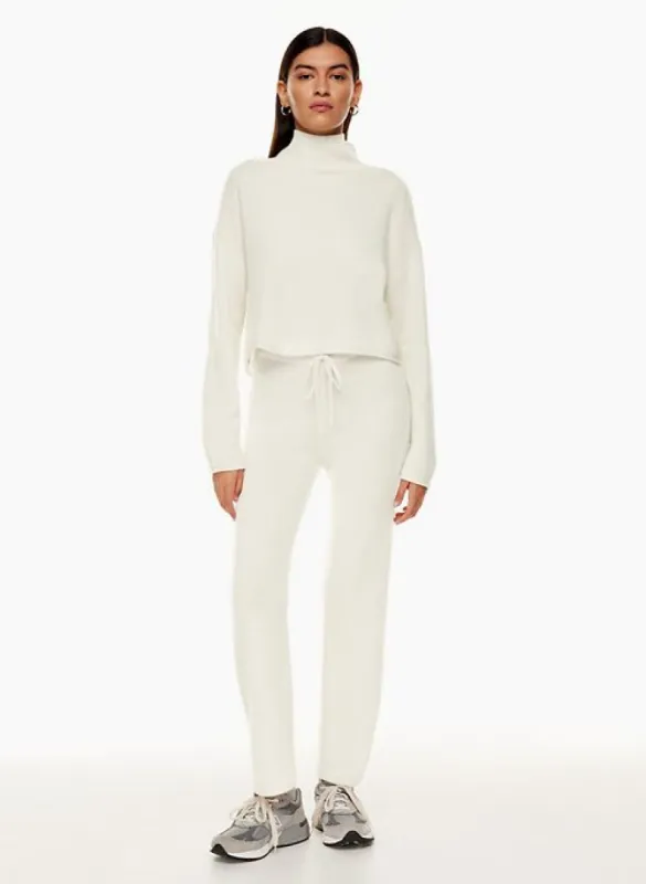luxe cashmere wide pant sold by Aritzia
