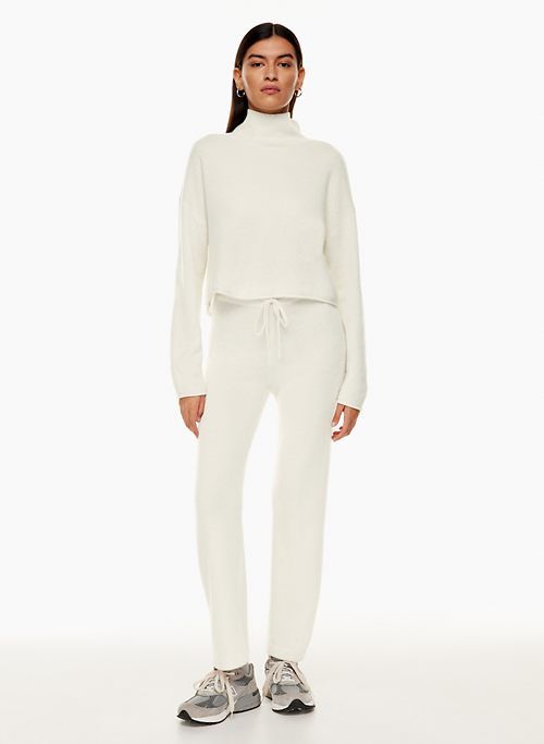luxe cashmere wide pant sold by Aritzia