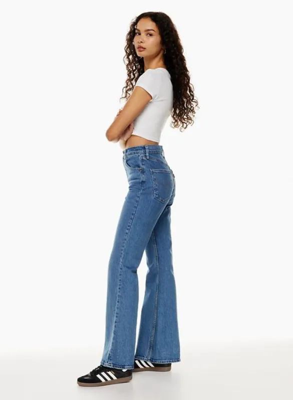 70s high flare jean sold by Aritzia