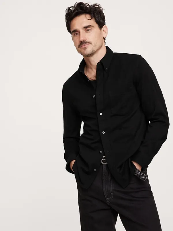 Luxury-Touch Pique Shirt sold by Banana Republic