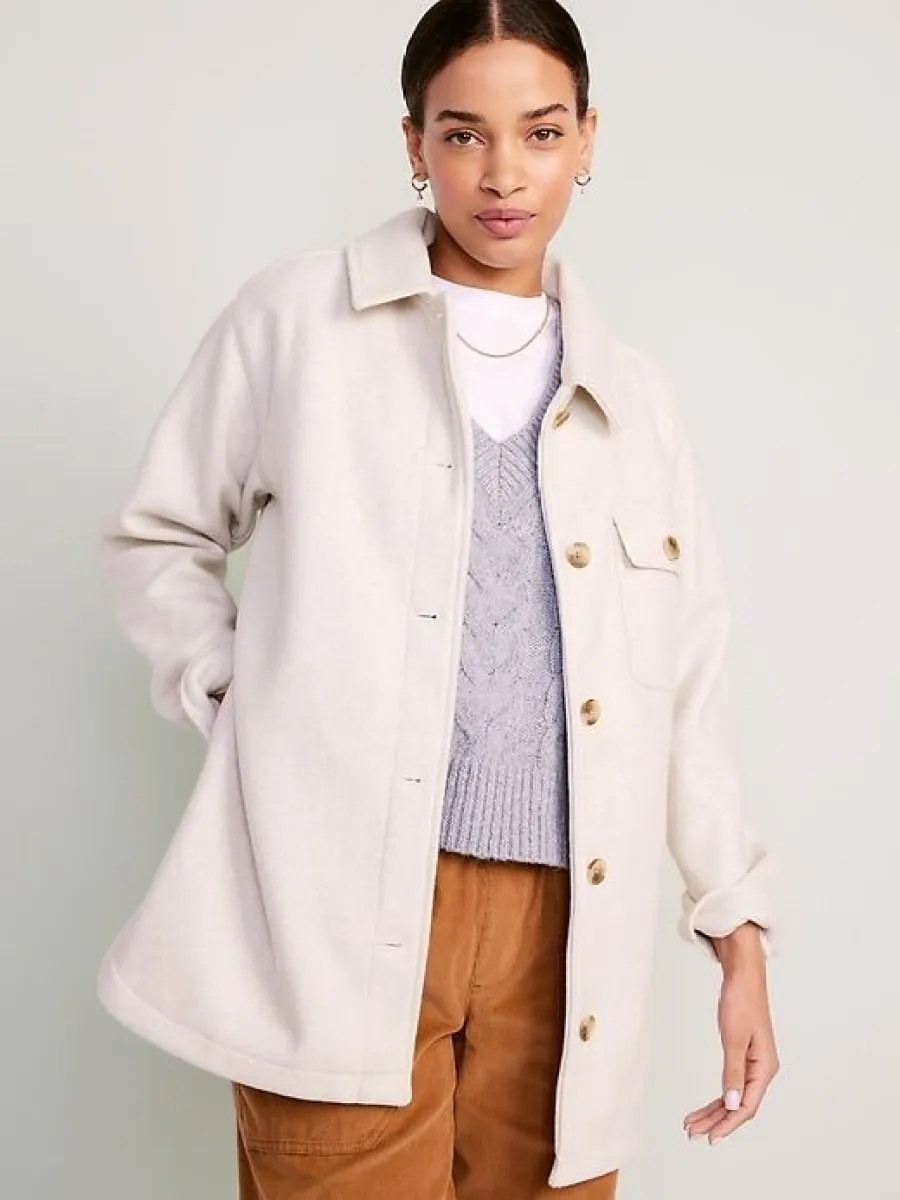 Soft-Brushed Shacket for Women Parallel