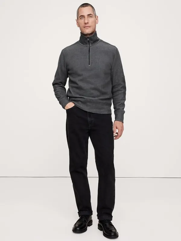 Ribbed Half-Zip Sweatshirt sold by Banana Republic