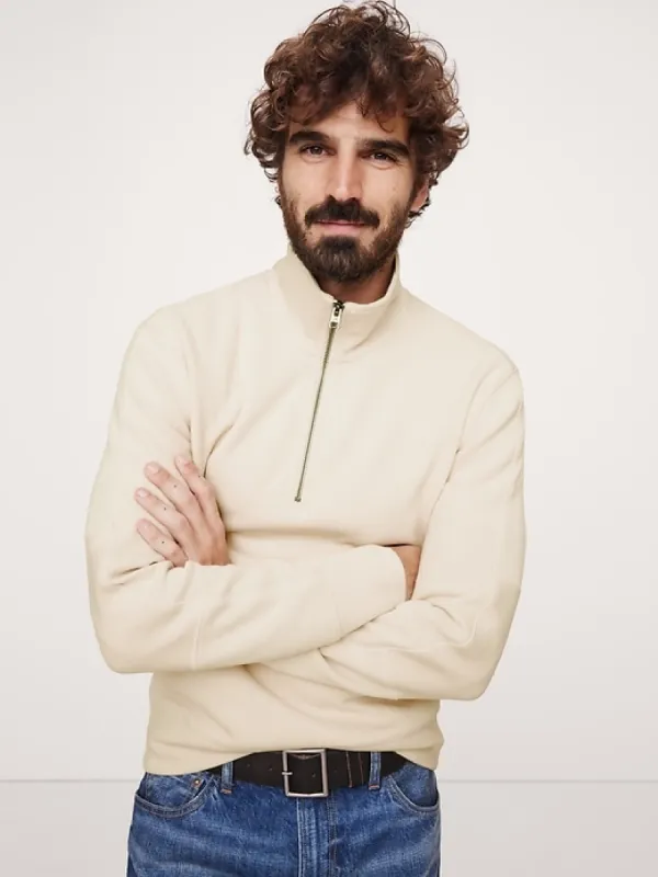 Ribbed Half-Zip Sweatshirt sold by Banana Republic