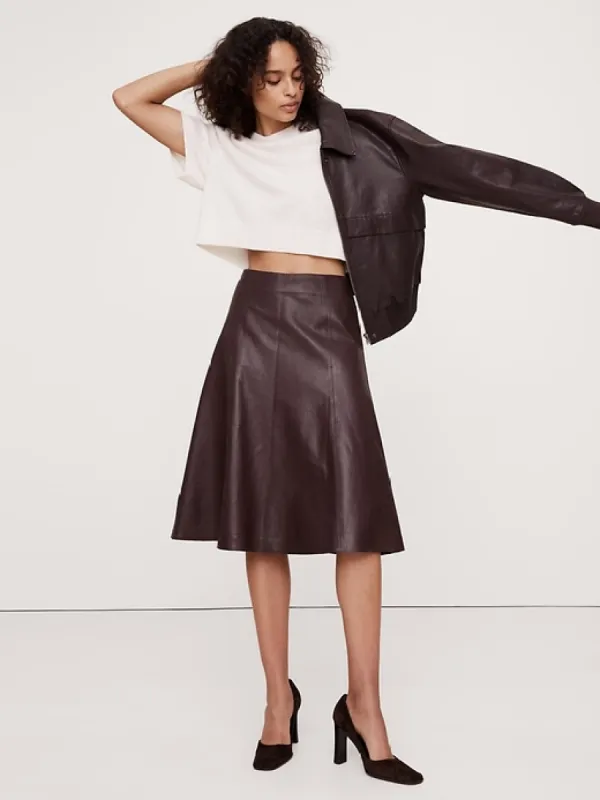 Lambskin Leather Skirt sold by Banana Republic