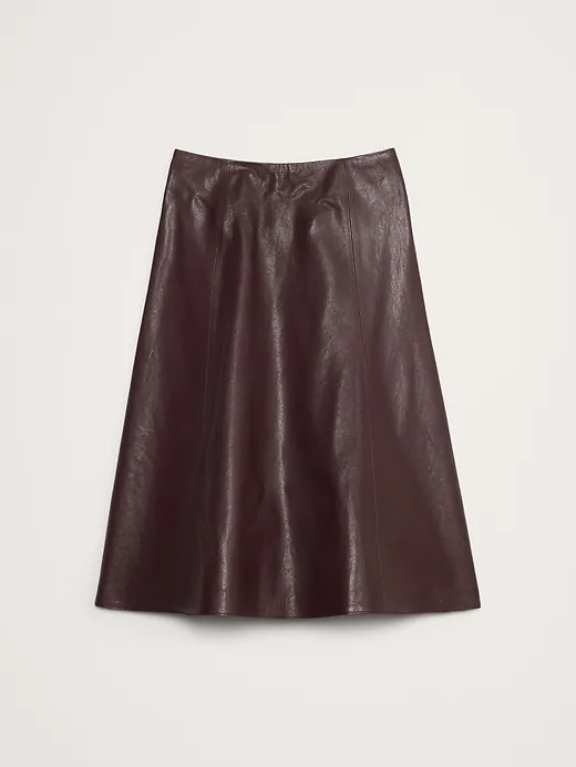 Lambskin Leather Skirt sold by Banana Republic product image thumbnail 4