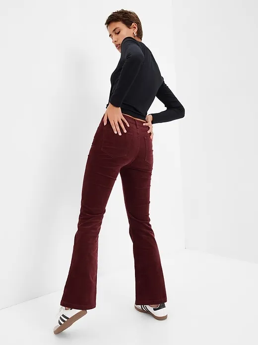 High Rise Corduroy '70s Flare Jeans with Washwell sold by GAP product image thumbnail 2