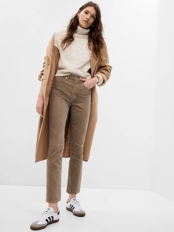 High Rise Velvet Vintage Slim Jeans with Washwell sold by GAP