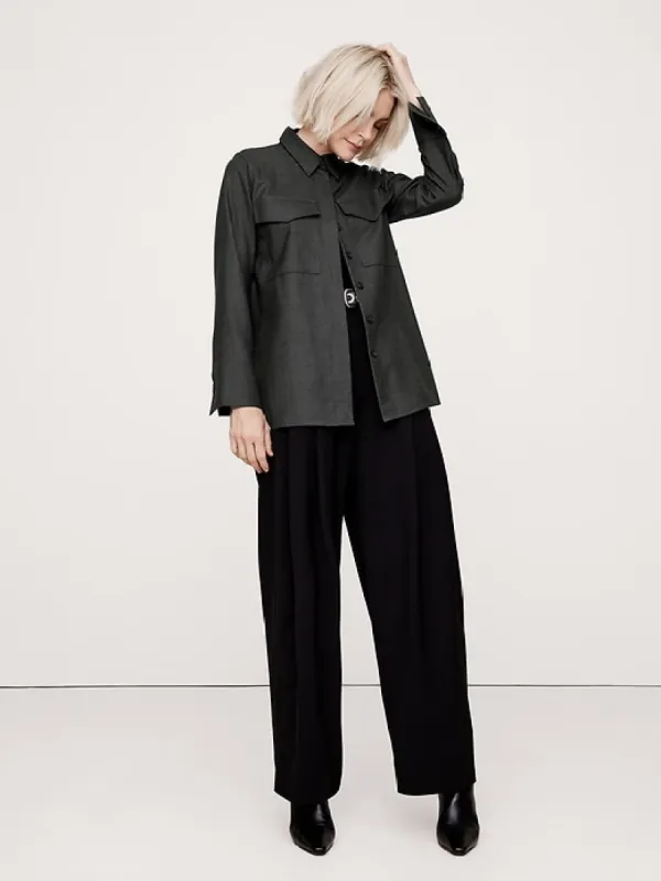 Relaxed Flannel Utility Tunic sold by Banana Republic