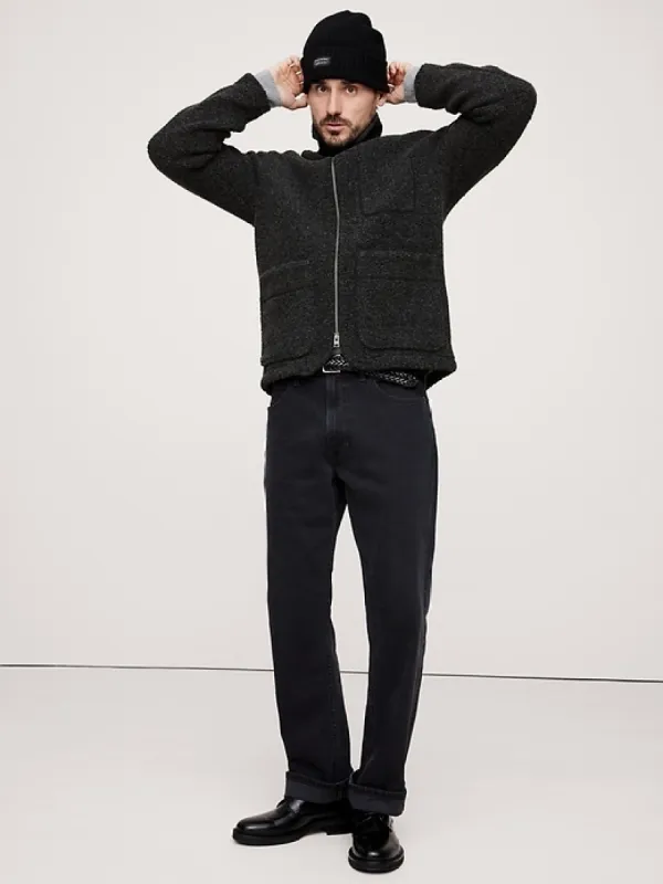 Wool-Blend Sherpa Chore Coat sold by Banana Republic