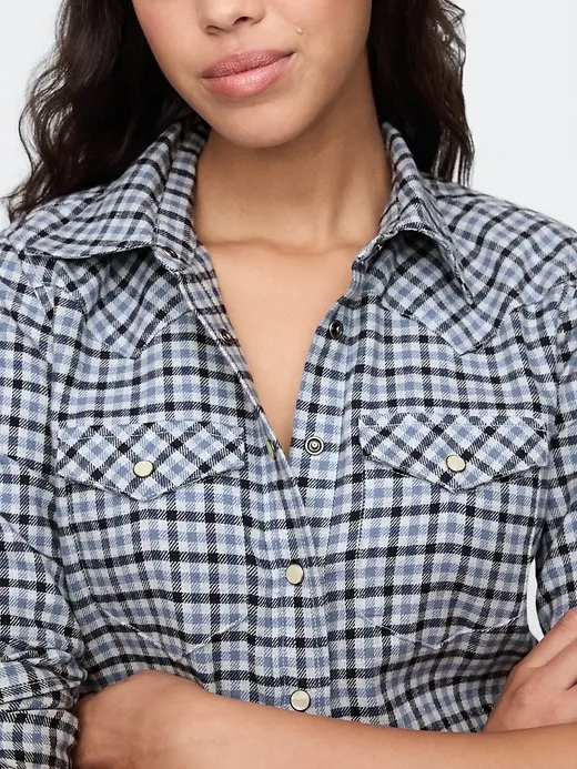 Flannel Western Shirt sold by GAP product image thumbnail 4