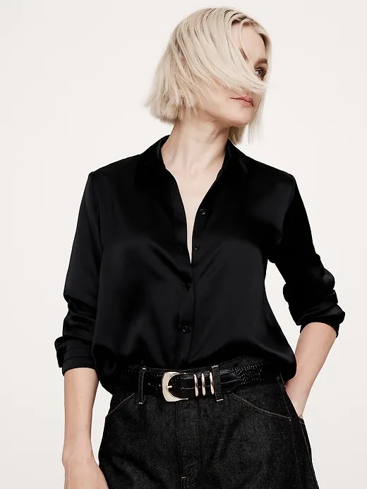 The Perfect Silk Shirt sold by Banana Republic