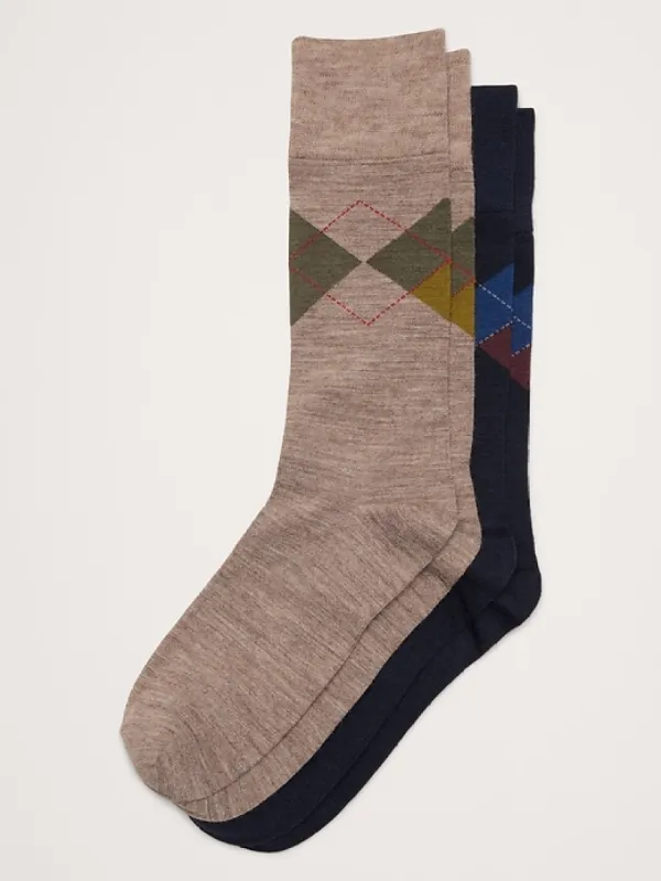 Breathe Merino Sock 2-Pack sold by Banana Republic