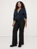 High-Rise Wide-Leg Flare Flannel Pant sold by Banana Republic