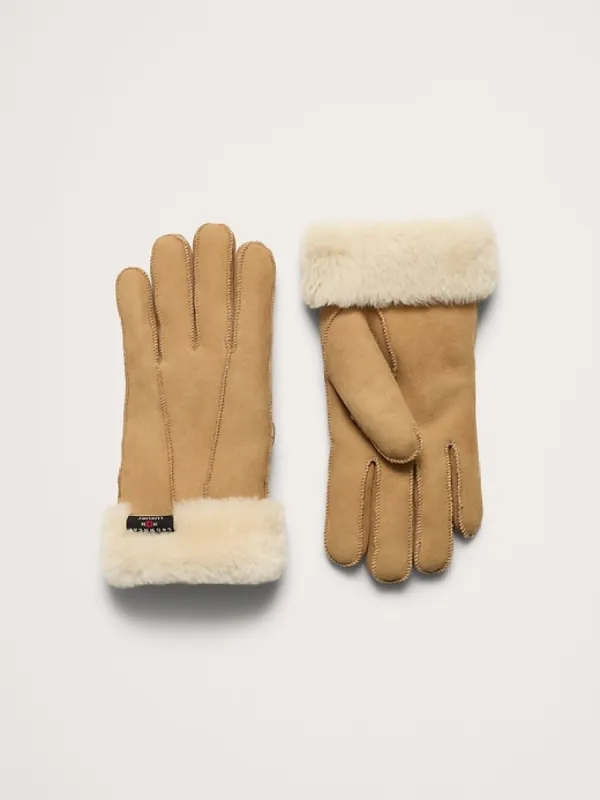 Shearling Gloves by Crown Cap sold by Banana Republic
