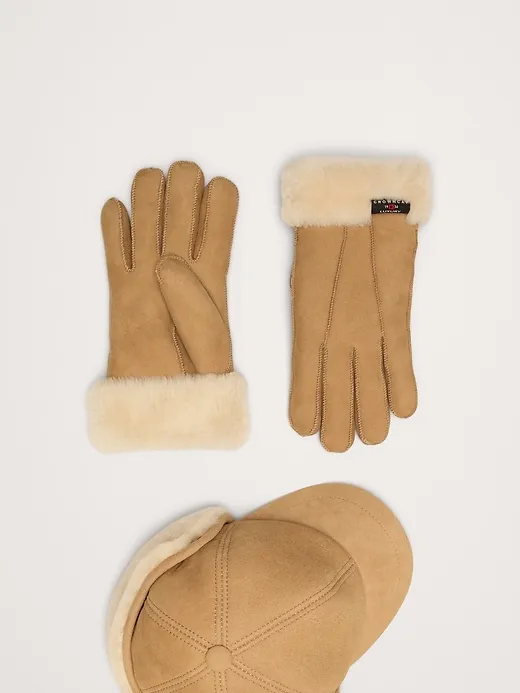 Shearling Gloves by Crown Cap sold by Banana Republic product image thumbnail 2