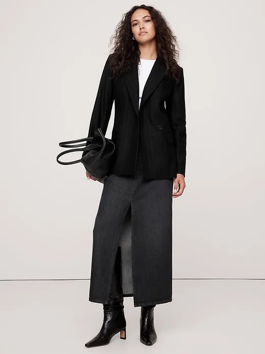 Hourglass Italian Flannel Blazer sold by Banana Republic