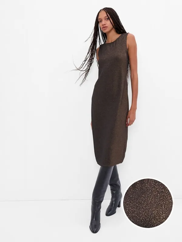 Low Back Metallic Midi Dress sold by GAP