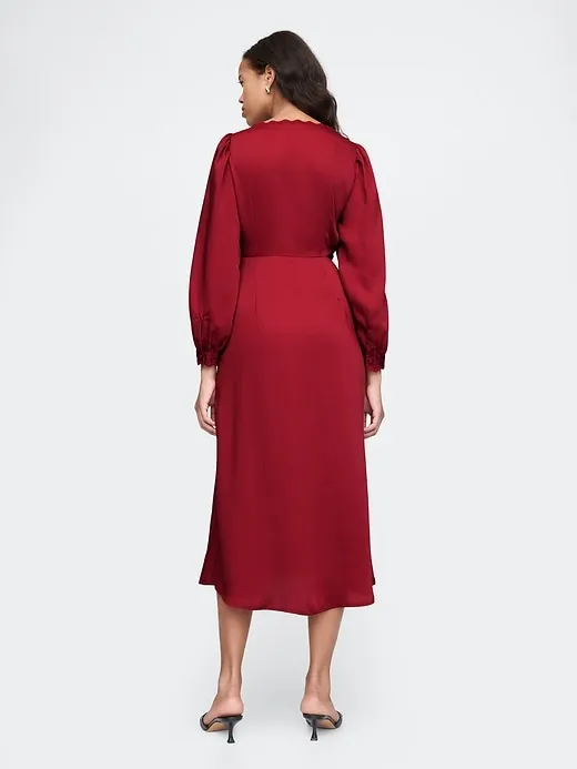 Satin Empire Midi Dress sold by GAP product image thumbnail 2