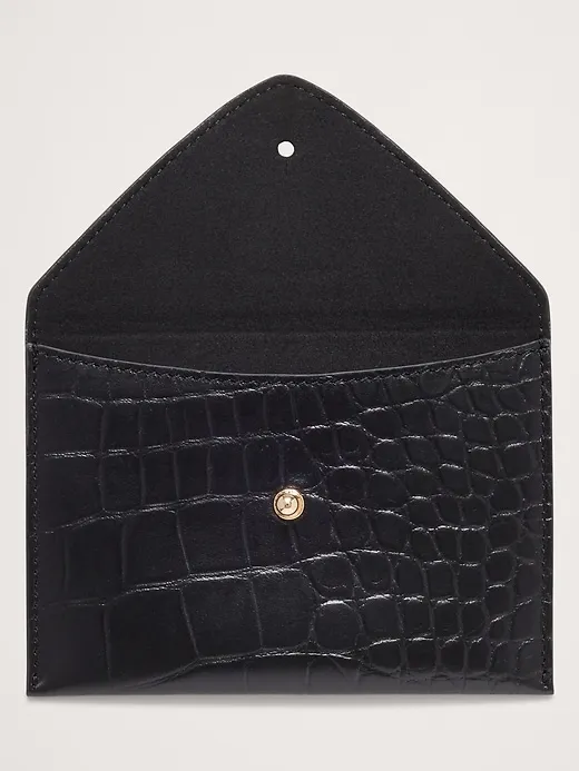 Leather Mini Envelope Pouch sold by Banana Republic product image thumbnail 2